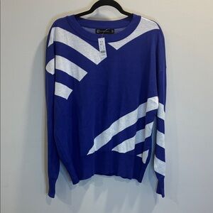 New York & Company Bold Striped Crewneck Sweater